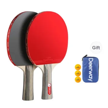 DEERWAY Ping Pong Paddles Unisex All Wood With Carbon Fiber