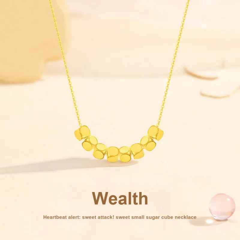 Fortune Gold Box Jewelry Collarbone Chain Women's-18