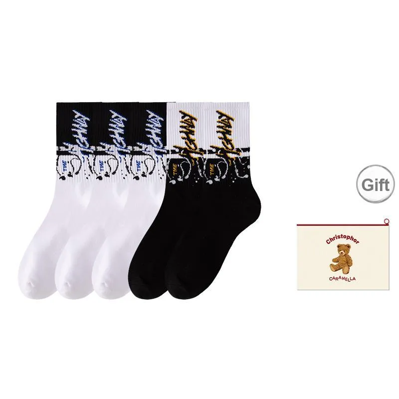 Caramella Mid-Calf Socks Men's Shopping Bag Combo Set-9