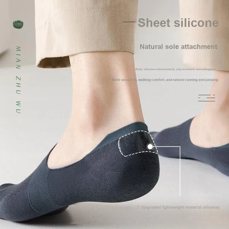 B&C.Room SS24 No Show Socks Spring Summer Men's 6 Pack-3