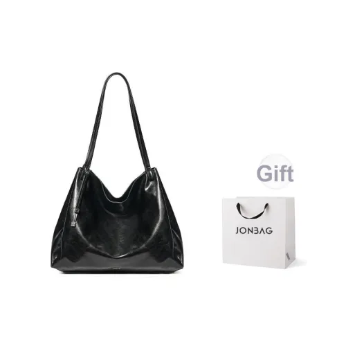 JONBAG Сумка через плечо из синтетической кожи большая женская черная