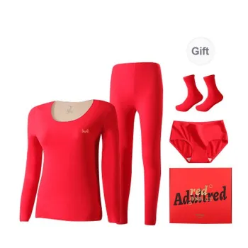 MIIOW Thermal Set Women's Gift Box Set Red