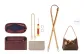 Trumpets Burgundy (Velvet Zipper Liner)+Inner Bag[Cow Leather Crossbody]Modified Set