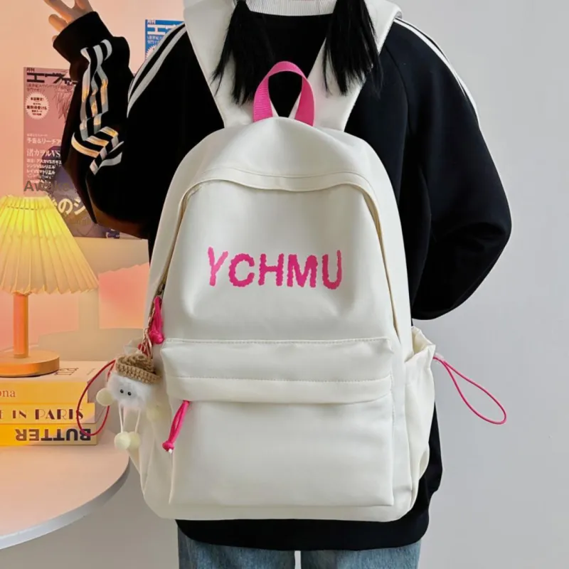 Meow In The Grass Nylon Backpack Regular Unisex Multicolor-4