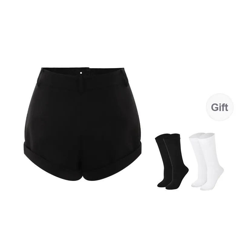 BSEVENI Casual Shorts Women's Black-1