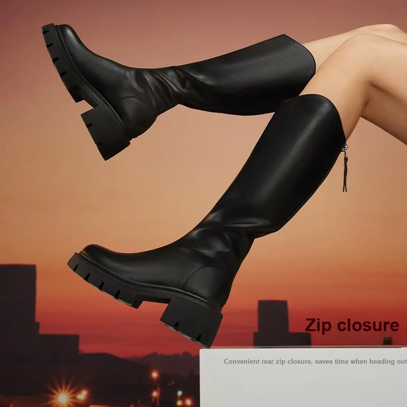 Hotwind Knee high Boots 6cm Women's-4