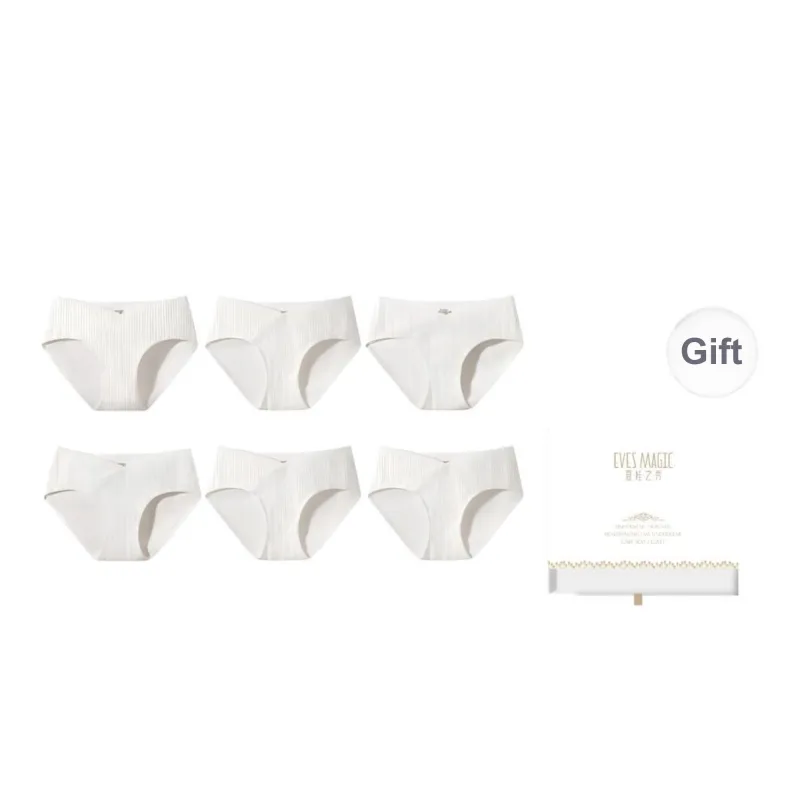 XIA.WA.ZHI.XIU Underpants Women's Shopping Bag 6 Pack-6