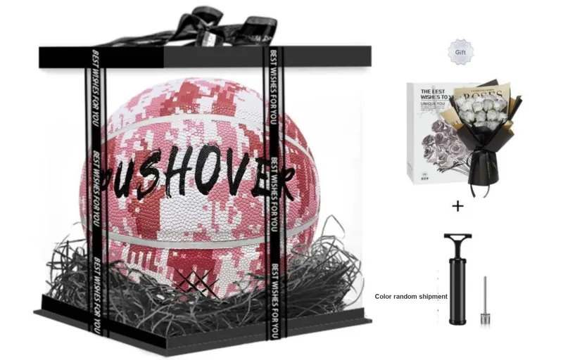 PUSHOVER PU Size 7 Basketball Size 7 Ball Training Unisex-6