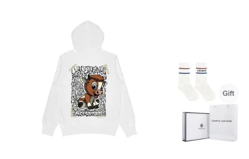 Charlie Luciano Sweatshirt Unisex White