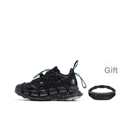 CARBONSTAR SHELL Armor Series Амортизация Покрытие Поддержка Низкий Топ Беговые кроссовки Унисекс Черный