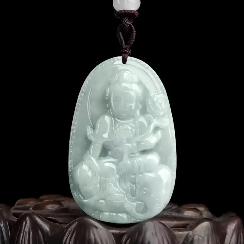 MY WORLD BEGINS AND ENDS WITH YOU Bean Type Jadeite Necklaces Unisex-10