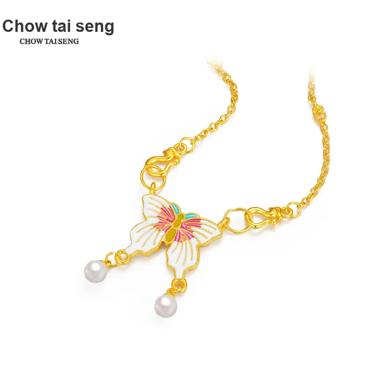 CHOW TAI SENG S925 Silver Necklaces Women's-4