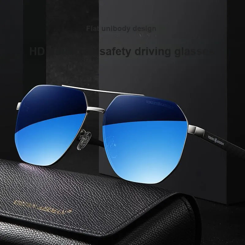 VIRDEN AERMAN Alloy Aviator Sunglasses Unisex Black-16