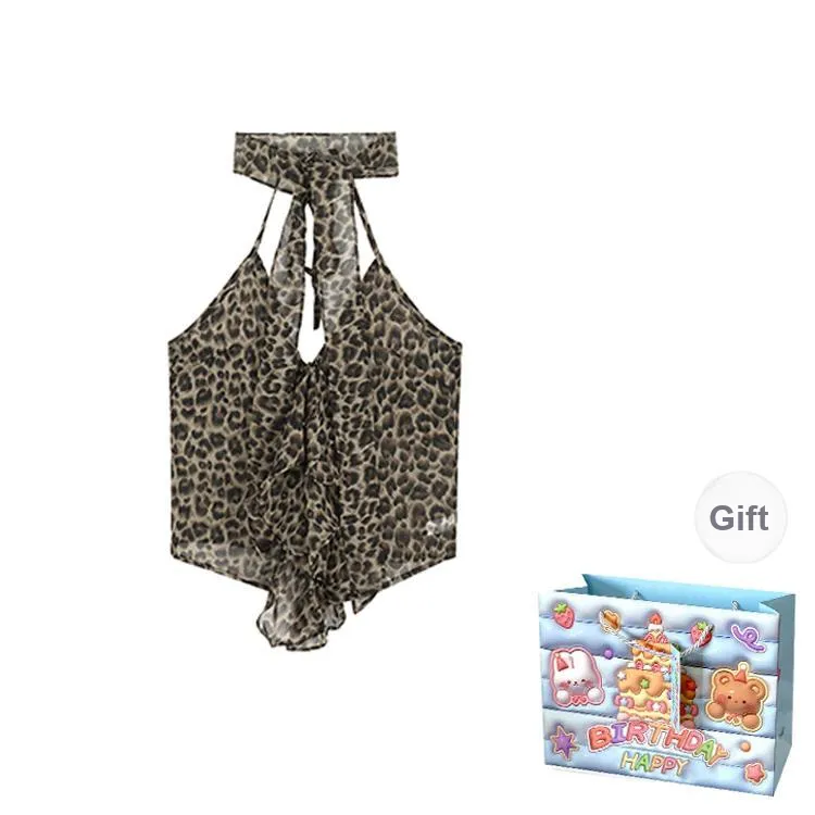 QUIET ANGEL Camisole Women's Leopard Print-0