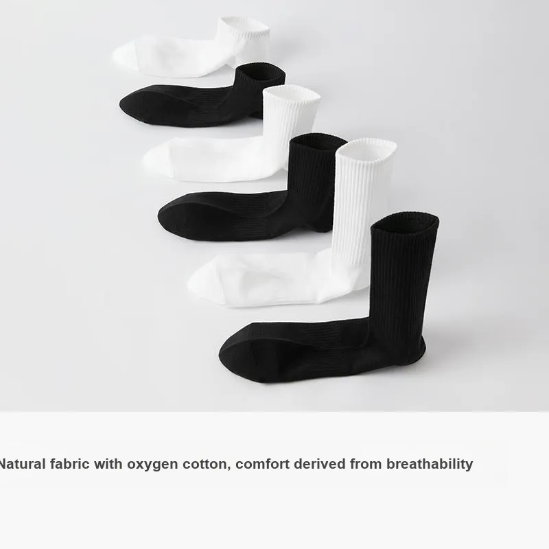 B&C.Room Mid Calf Socks Unisex 5 Pack-16
