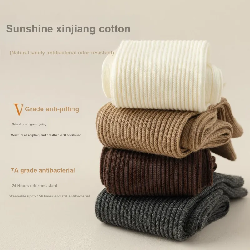 XXLLG Mid Calf Socks Women's Shopping Bag 3 Pack-5