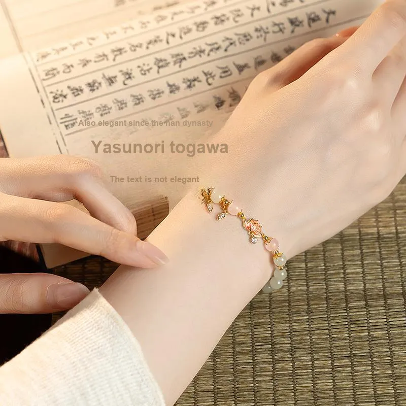 YINCHIE Hetian Jade Bracelets White Jade/Pale Greenish White Jade Women's-5