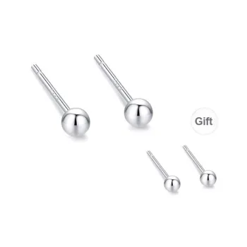LUCA Sterling Silver Stud Earrings Unisex