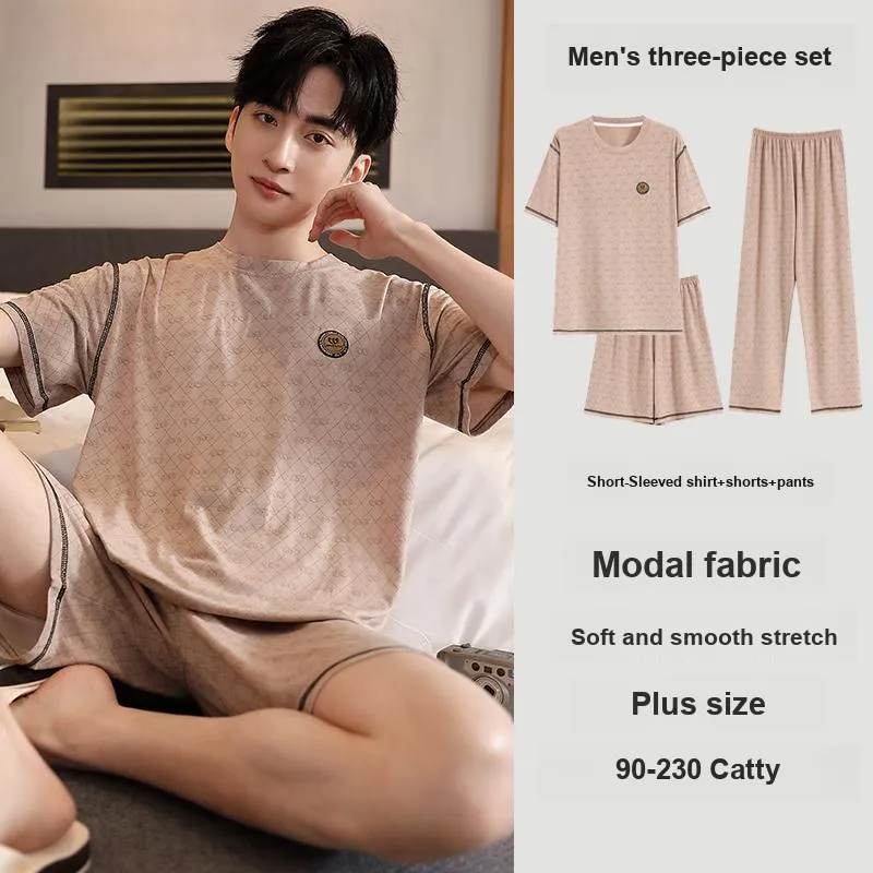 MADALLO Pajama Set Men's Light Brown-2