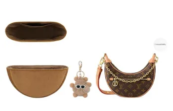 Lan Bao Fan Sherpa Storage Classification Bag Liner Original Velvet Edition Accessories Single Purchase Unisex Brown