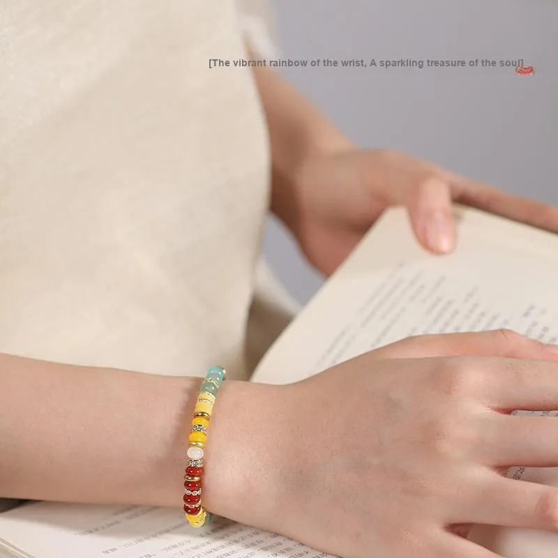 Kowloonko Colored Glaze Bracelets Unisex-4