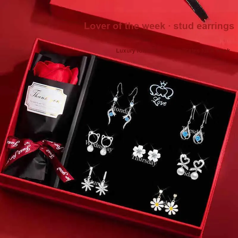GAGA S990 Silver Earrings Women's-2