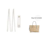 Ecru[2-Pack Underarm Shoulder Strap 81cm+Pressure-Relieving Shoulder Pads]