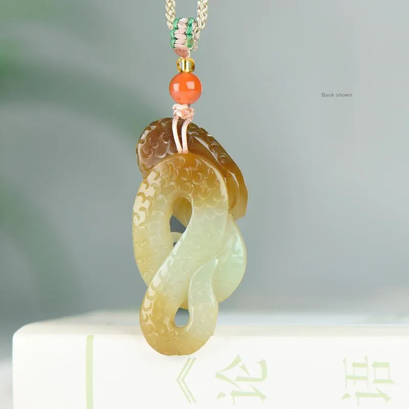 KUNYUYAO Hetian Jade Pendants White Jade Unisex-41