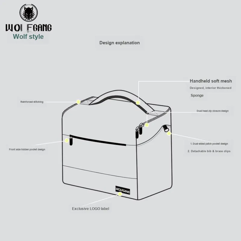 WOLFGANG Micro SLR Camera Bag DF026 Waterproof Canvas Oil Skin Bag Compatible With Canon, Nikon, Etc.-2