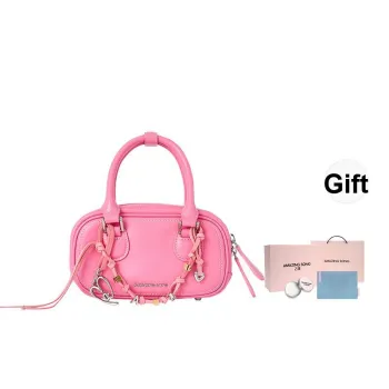 AMAZING SONG Cow Leather Commute Date Campus Shoulder Bag, Crossbody Bag, Handbag Women's Multicolor