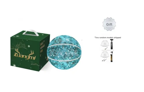 Kuangmi Shining Constellation Series PU Basketball Green Size 7 Ball Training Unisex