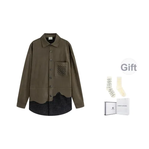 Charlie Luciano Рубашка Унисекс Коричневый