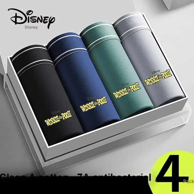 Disney 100% Cotton Boxer Briefs Men's 4 Pack-2