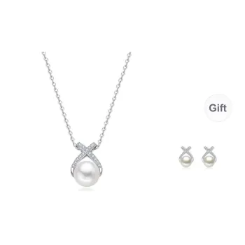Double Happiness Gift Freshwater Pearl Necklaces Unisex