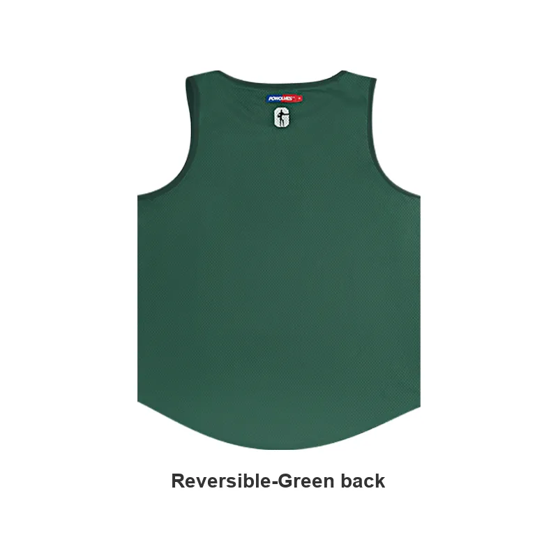 Powolves Basketball Jerseys Unisex Black Green-3