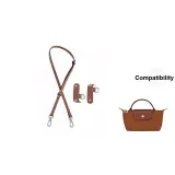 Cognac Silver (Crossbody Style)[Adjustable 95-124cm Set]Original Cow Leather