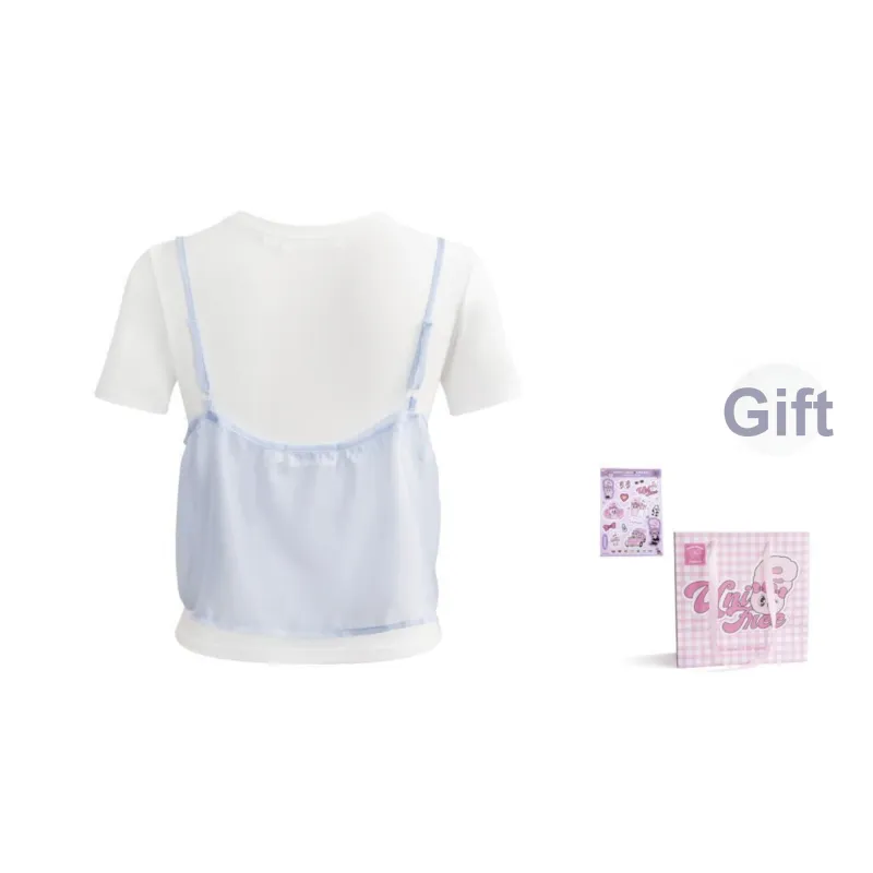 UNIFREE x AISILEXIAOTU Set in Sleeve T Shirt Women's-1
