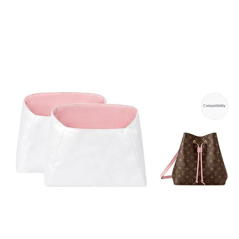 FANJI DuPont Paper Liner Storage Bag Merch Unisex Golden/Peach Pink-2
