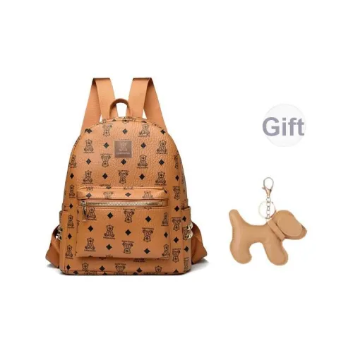 LOUIS ROYALN ПУ (полиуретан) Рюкзак Стандартный Унисекс Экрю Коричневый Черный Розовый