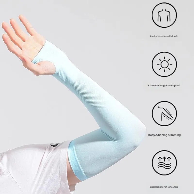 Anxious Polyamide Sun Protection Sleeves Unisex-7