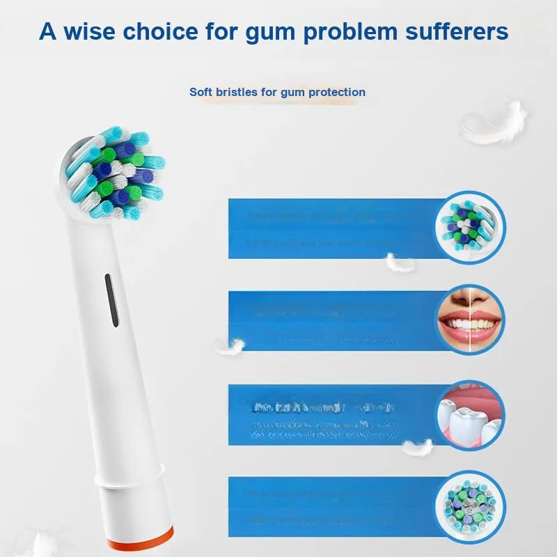 EIYEAH Compatible With Braun OralB Electric Toothbrush Head Toothbrush Heads All Replacement Heads-7