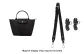 (Black Cow Leather) Adjustable Strap 86-103 Perforated Set