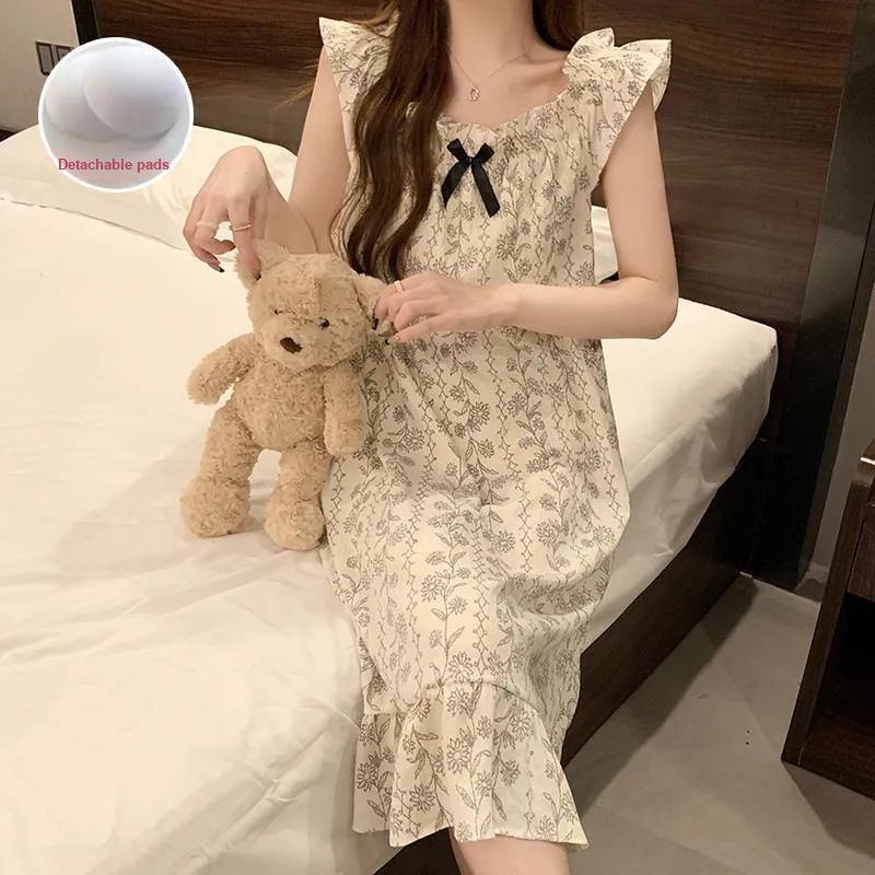 Ta Yan Nightgown Women's Apricot-3