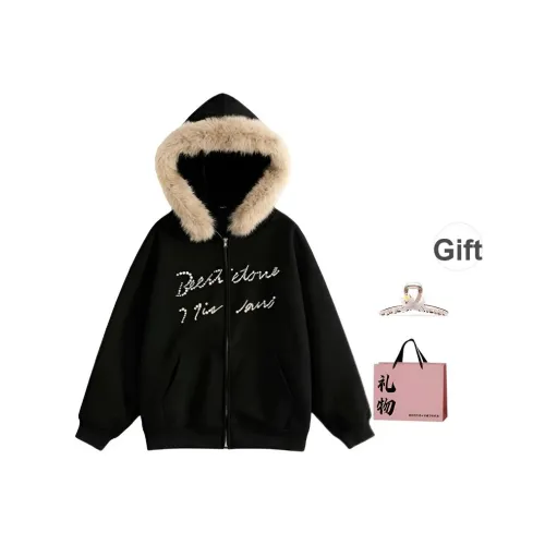 BAIDAIFEI Черный В комплекте с заколкой-крабом ➕ Эксклюзивная сумка для покупок Женские Свитшоты