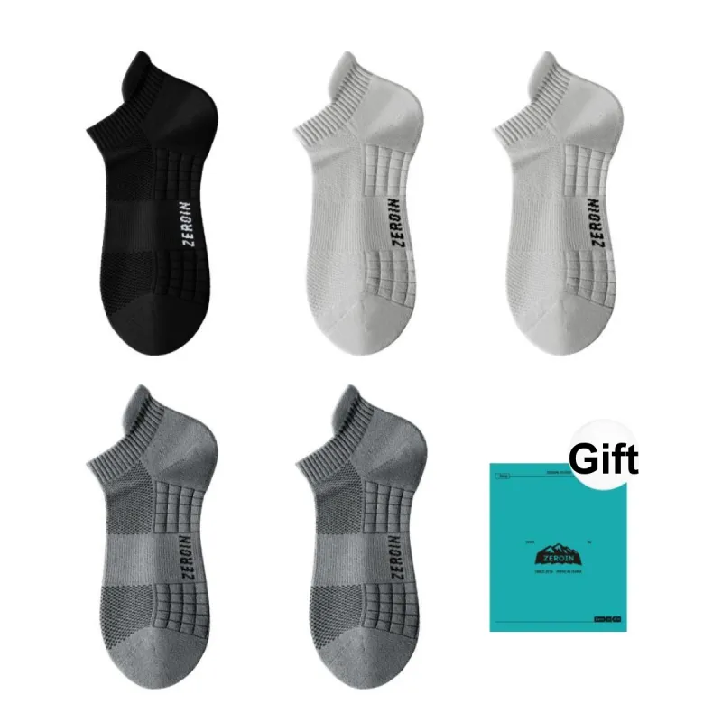 ZEROIN Ankle Socks Unisex Shopping Bag 5 Pack-31