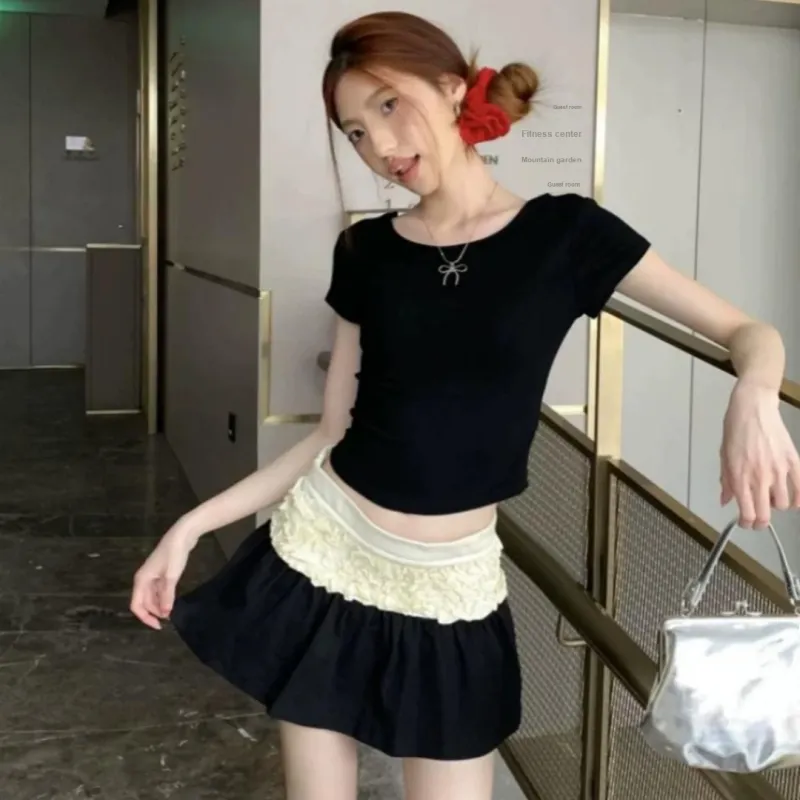 GLEE DIARY Casual Short Skirts Women's-3