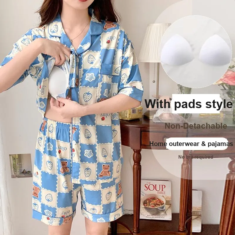 CAIHENGTONG Pajama Set Women's Blue-1