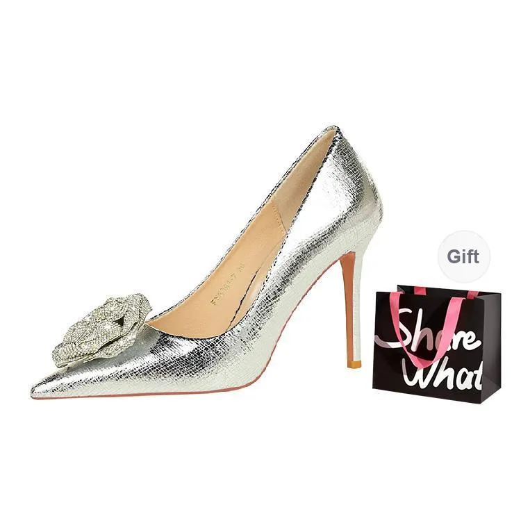 BIGTREE Slim Heel High Heels Women's-3