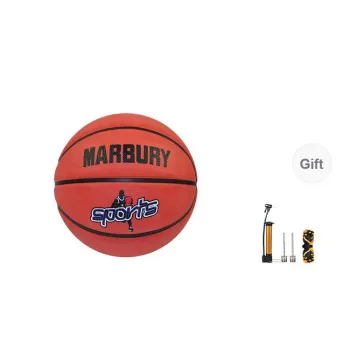 MARBURY Rubber Basketball Red Brown Size 4 Size 5 Training Kids'