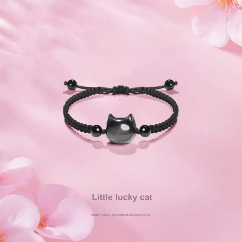 Ryukyu Obsidian Jade Bracelets Unisex-1